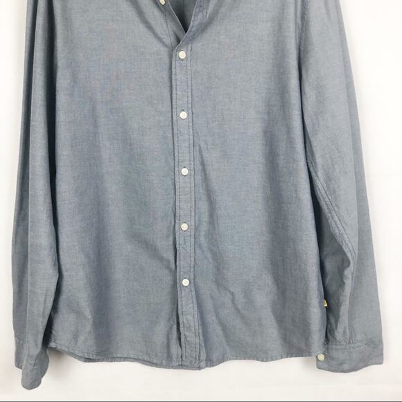 NWT Threads & Heirs Men’s Button Down Blue Shirt Size Medium - Picture 4 of 10